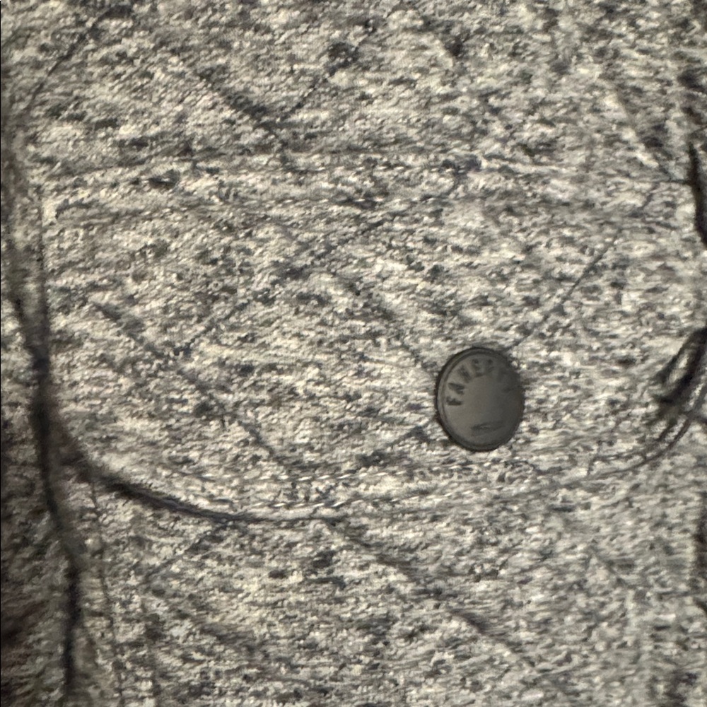 Faherty Gray Quilted Shirt Jacket - Picture 3 of 4